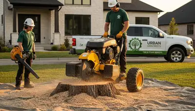 Professional stump removal service in Troy, MI with safe tree grinding and cleanup by Chop Chop Tree