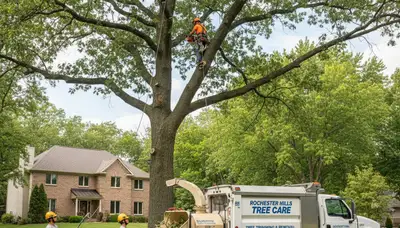 Professional tree removal and trimming service in Troy, MI by certified arborists